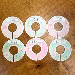 Flamingo Closet Dividers for Baby Clothes